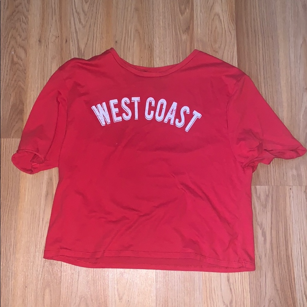 Red “ West Coast “ shirt